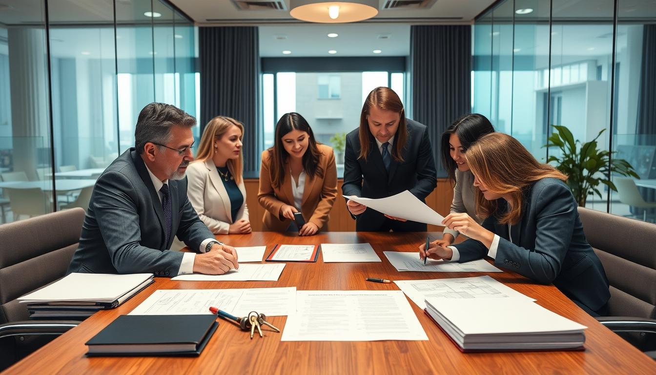 Real estate ownership transfer documents and closing confirmation