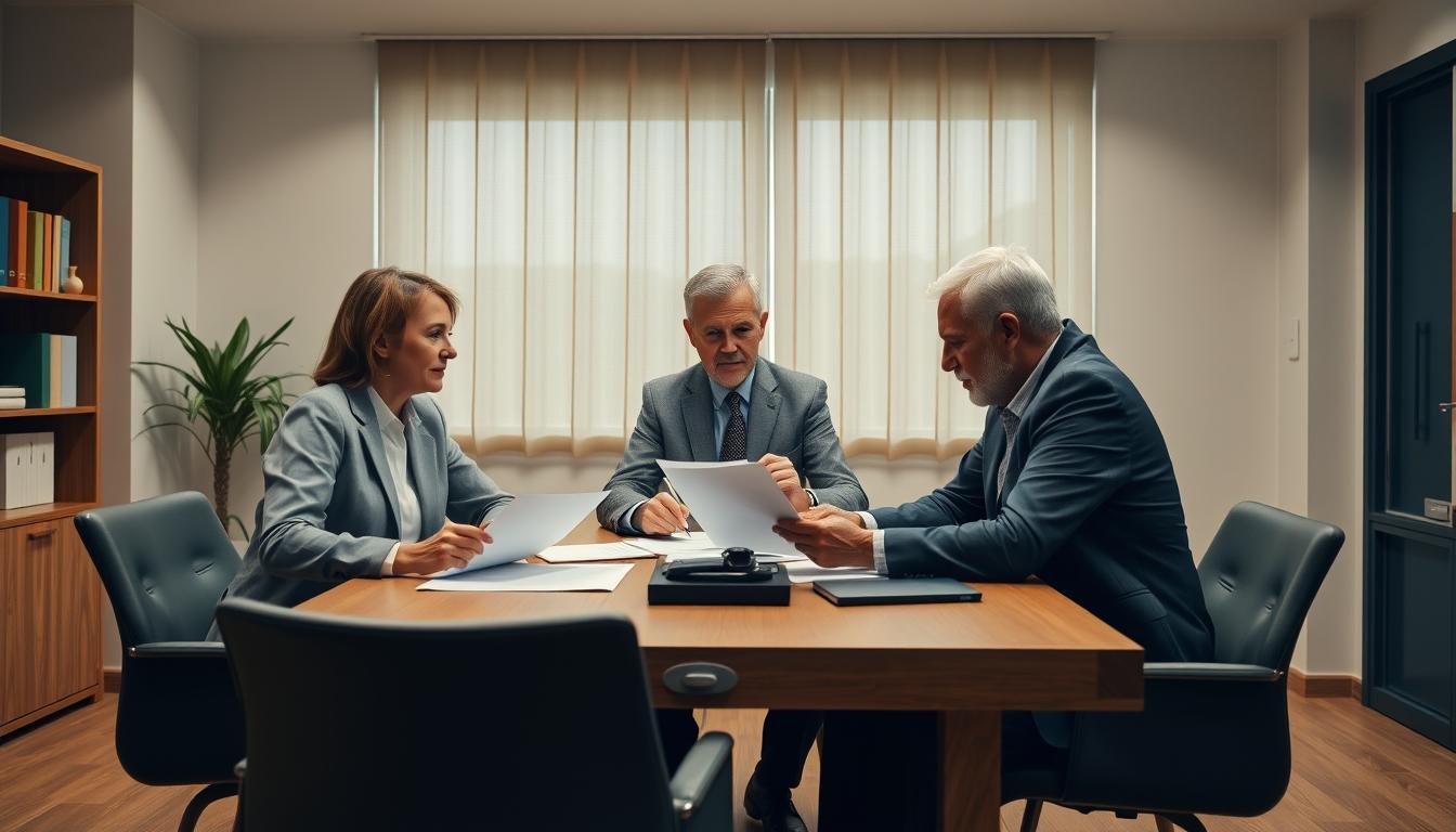 Family elder care planning discussion